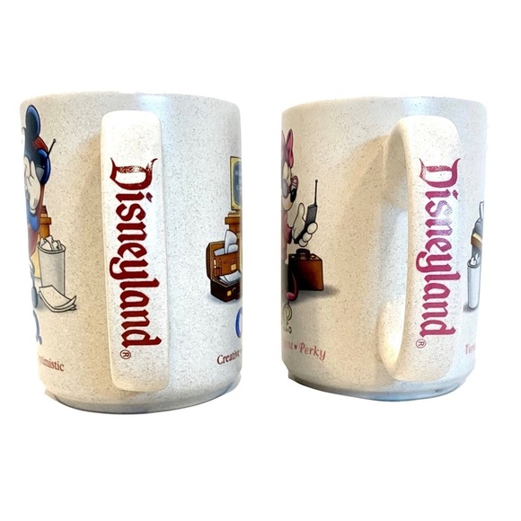 DISNEY Vintage Mickey Mouse “CEO” & Mini Mouse “VIP” Mug Set from Disney World - Picture 3 of 7